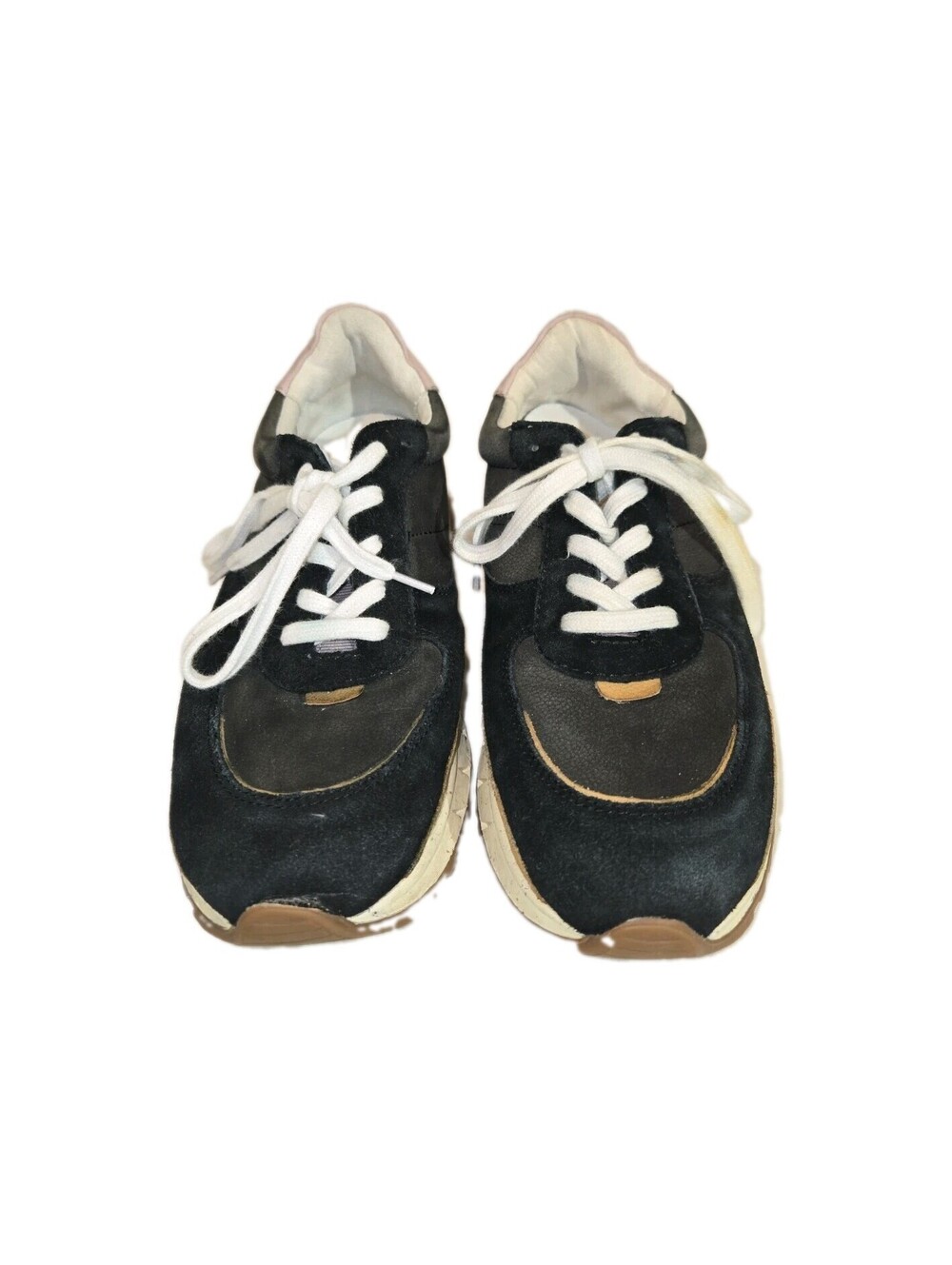 Madewell Suede And Nubuck Sneaker Kickoff Trainer Sz6.5 Black Pink